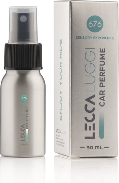 Lecca Luggi Autoparfum 676 Sensory Experience - 30 ml - Auto Parfum Spray met Jasmijn, Sandelhout en Amber - Bloemige Auto Geur voor Rust en Harmonie - Langdurige Auto Geurspray