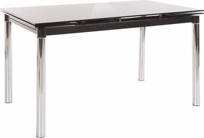 Nelson-Eettafel - Zwart met Glas