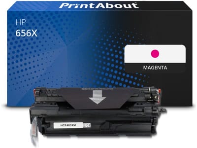 PrintAbout huismerk Toner 656X (CF463X) Magenta Hoge capaciteit Geschikt voor HP