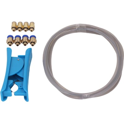 2m PTFE Buiskit Vervanging Voor Bambulab 3D Printer Met Buissnijders 4 M6 4 M10 Pneumatische Koppelingen voor 1.75MM Filament gray