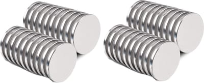 Brute Force Sterke Schijfmagneten - Ronde Magneten Whiteboard – N35 20mm x 2mm - 40 Stuks