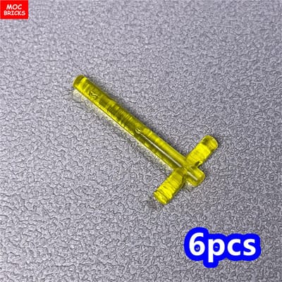MOC Briques 4cm Figurine d'Action Poignée d'Épée Barre 4L 2L Lame de Sabre Laser Croisée 21699 64567 Briques de Construction Assemblées Jouet pour Enfants