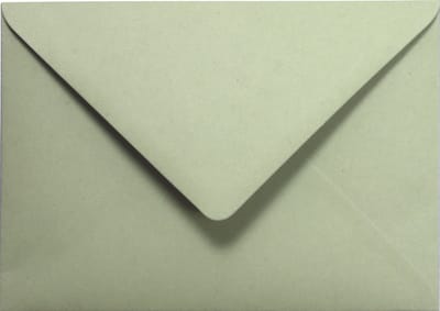 Ecologische groene enveloppen A6 - 125 x 175 mm - 25 stuks - NK natgelijmde - 120 gram - Crush - Netuno