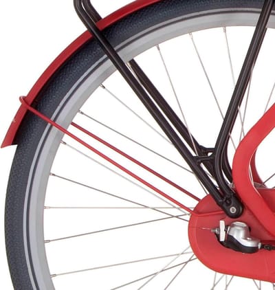 Cortina Spatbordstang achter 28 Common true red matt