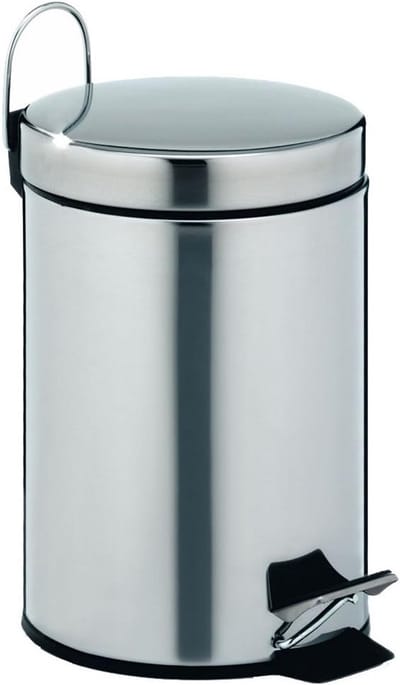 Ronde Pedalenemmer RVS voor Badkamer of Toilet - 3 Liter