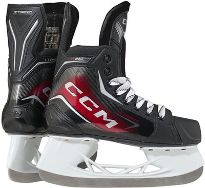 CCM - Jetspeed FT860 - IJshockeyschaatsen - Hockeyschaatsen - Schaatsen Kinderen - Zwart - Junior High-Performance Fit - Maat EU 35