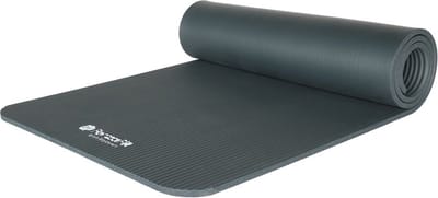 ForzaFit Yogamat Grijs 183 x 61 x 1 cm - Extra dik - Yoga - Pilates - Fitness mat met Draagriem