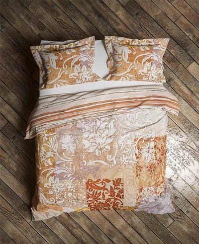 Heckett & Lane dekbedovertrek Orida Redwood-Brown 140x200/220