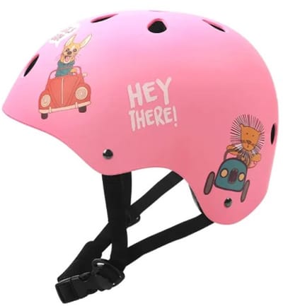 Kick'n'Roll Kinderhelm - H1 - Roze - Verstelbaar - 54-58cm