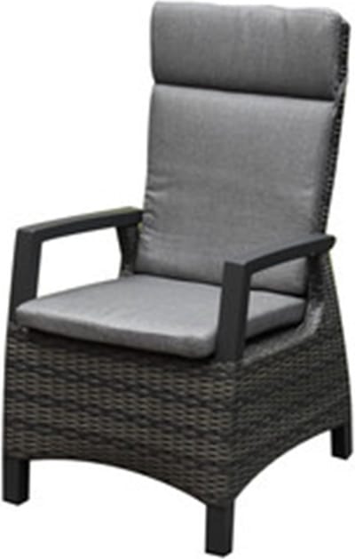Tunis New Delhi dining tuinset uitschuifbaar 204-264x103xH74,5 cm 5 delig verstelbaar