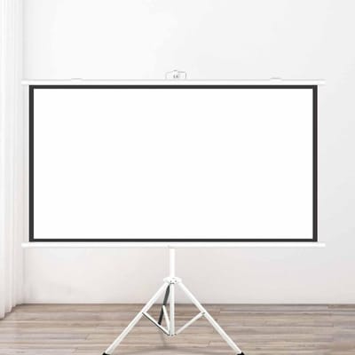 Projectiescherm - Beamer scherm - Thuisbioscoop Creëren - Kreukvrij Glasvezel - 40 Inch - Wit