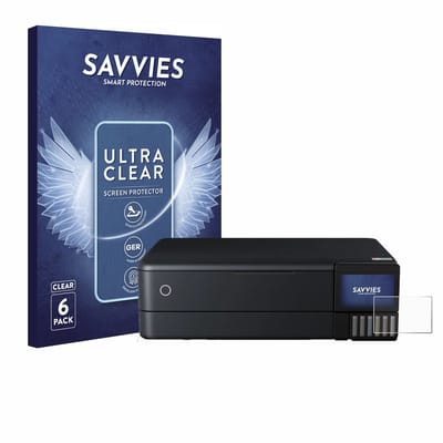 Savvies - Screenprotector voor Epson EcoTank ET-8550 - Folie Beschermfolie transparant 6 Stuks
