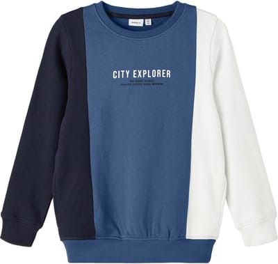 Name it Jongens Kinderkleding Blauwe Sweater Treni - 122/128