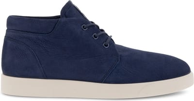 Ecco - maat 44- Ecco Street Lite M Veterschoenen Blauw Textiel