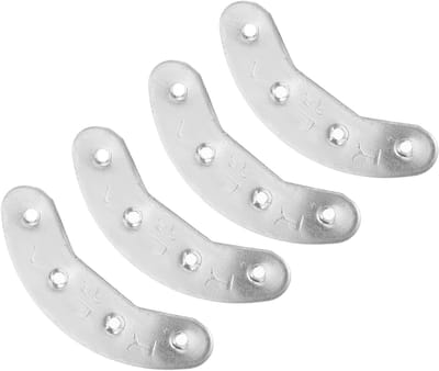 Hiel Beschermers - Schoen Reparatie - Slijtage Voorkomen - Metalen Versterking - 2 Paar - Zilver