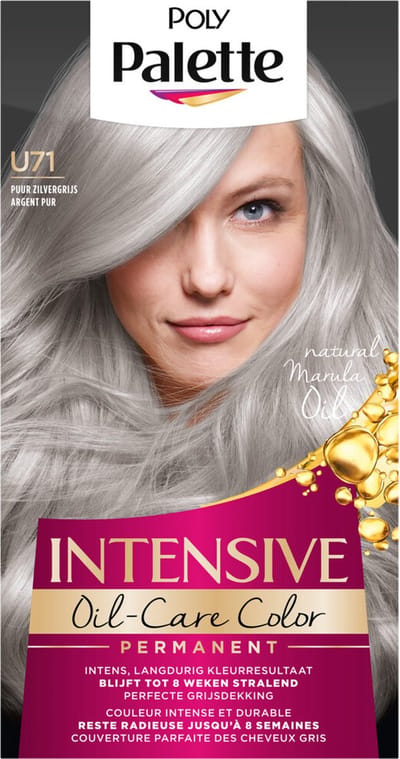 Schwarzkopf Poly Palette - Haarverf - U71 - Puur Zilvergrijs - 115ml