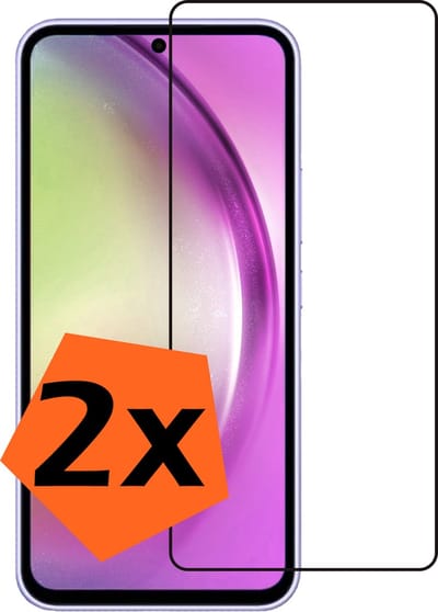 Screenprotector - 2 Stuks - Geschikt voor Samsung Galaxy A54 - Full Cover - Gehard Glas - Beschermglas - Tempered Glass - Screen Protector
