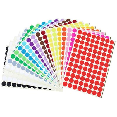 By shayne - Ronde Plakpunten - Zelfklevende Stickers - 16 Kleuren
