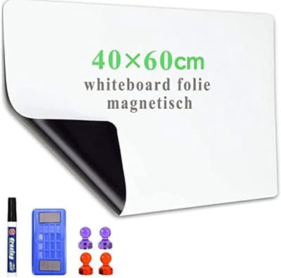 PromoHome Magnetische Whiteboard Folie 40x60cm - Herbruikbaar Schrijfoppervlak voor Planning