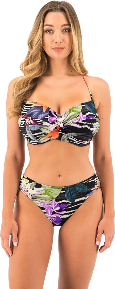 Fantasie MALDIVES MID RISE BIKINI BRIEF Dames Bikinibroekje - Black Tropical - Maat L