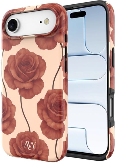 AVY Hard Shell Back Cover | geschikt voor Apple iPhone Air | Botanique Roses | Compatibel met MagSafe & Qi2