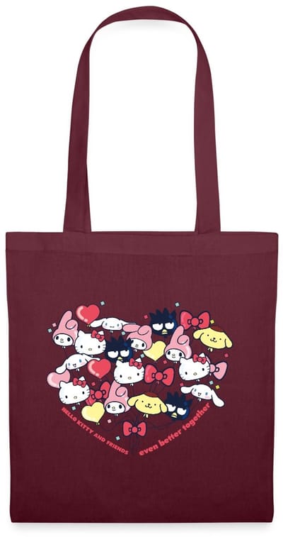 Hello Kitty En Vrienden Ballonnen In Hartvorm Tas Van Stof Schoudertas