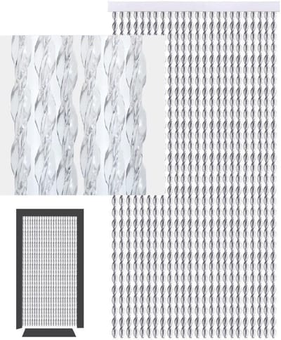 Transparant Deurgordijn van PVC voor Balkondeur - 90x200 cm - Weerbestendig en Veiligheidsscherm