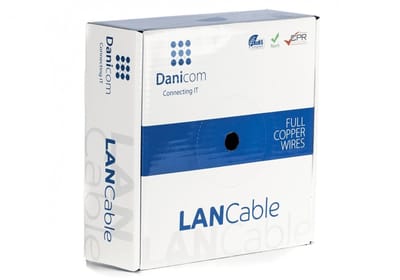 DANICOM CAT6 FTP 50 meter kabel op rol stug - LSZH (Dca) - Trekdoos - Internetkabel - Netwerkkabel - UTP kabel