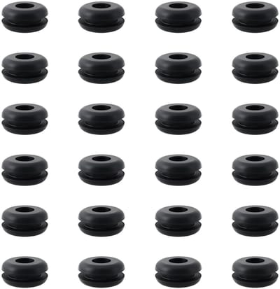 Dailygoods- Doorvoerpaneel 24 Stuks - Rubber Doorvoertules - Siliconenrubber - Waterdicht - Stofdicht - Afmetingen 8,1x20x9,3mm/14,5x3,2mm - Doorvoertule