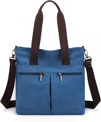 Canvas Schoudertas voor Werk, Studie en Winkel met Verstelbare Band