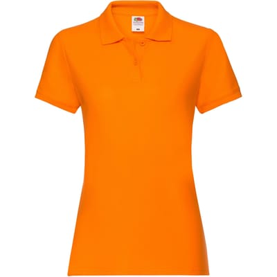 Fruit of the Loom Dames/dames Premium Poloshirt (Oranje)