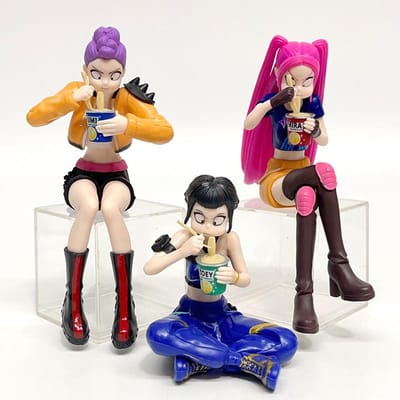 NIEUWE K-pop Demon Hunters Rumi Mira Zoey Vinyl Poppen Actiefiguren Verzamelbare Speelgoed Cadeau voor Kinderen Meisjes Fans Cadeaus Kerstcadeaus beige