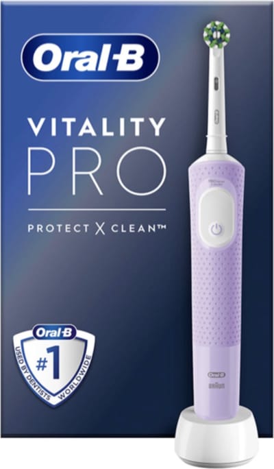 Oral-B Vitality Pro - Paars - Elektrische Tandenborstel - Ontworpen door Braun
