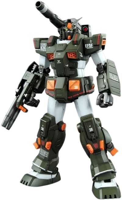Gundam FA-78-1 Full Armor MG 1/100 Model kit | Mecha titan mobile suit | Gunpla samurai robot bouwpakketten voor volwassenen | Speelgoed modelbouw zonder verf lijm of gereedschap | Japanse kunstof puzzel | Manga anime action figure box set met stand