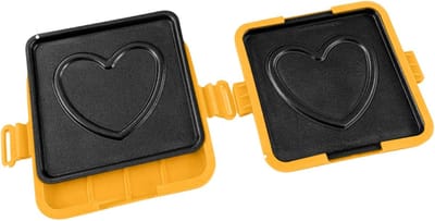 Magnetron Sandwich Maker - Snack Pan - Snelle Maaltijden - Klapbaar Grillrooster - 18 cm Breed - Oranje