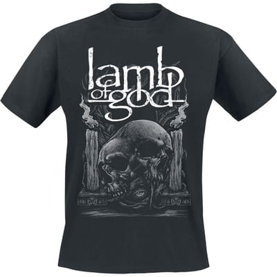 Lamb Of God T-shirt - Candle Skull - S tot XXL - voor Mannen - zwart