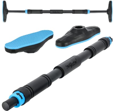 ACTIV SPACE - Serie - Stalen Verstelbare Optrekstang - Blauw - Anti-slip - 180kg