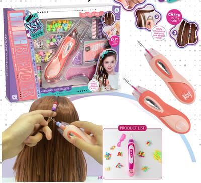 Haardecoratie Kralen Rijgset DIY Haaraccessoires Cadeau voor Meisjes Perfect voor Verjaardagsfeestjes Feestdagen Schoolactiviteiten Cadeau speelgoed 12 jarige meisjes bracelet maker juwelen knutselen meisje 12 jaar knutselen speelgoed knutselen