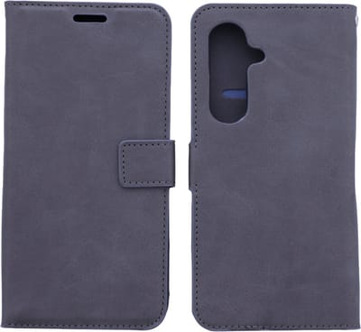 Bookcase Geschikt voor: Samsung Galaxy S22 Grijs - portemonnee hoesje - ZT Accessoires