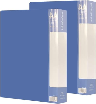 Prensentatiemap A4 met 80 Zakjes, Set van 2, Ideaal voor Documenten en Presentaties