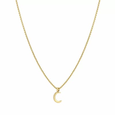 Bijoutheek Collier Letter C Goud