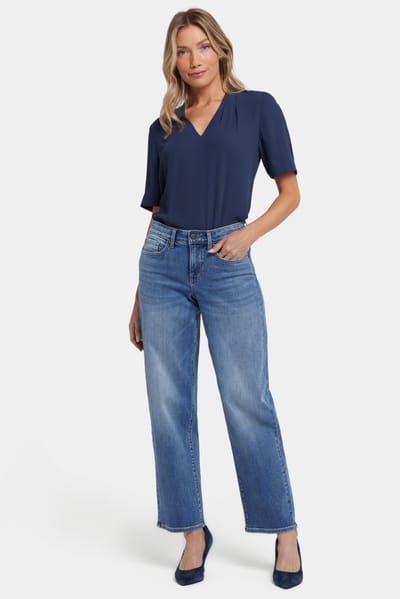 Jemma Barrel Jeans met Hoge Taille
