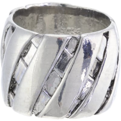 Behave - Ring - Stijlvolle zilverkleurige statement ring – Tijdloos en elegant design voor elke look