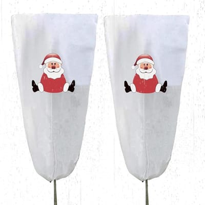 Vorstbeschermhoezen Planten - Boomstam Bedekking - Winter Bescherming - Ademend Vliesmateriaal - 2 Maten - Grijs