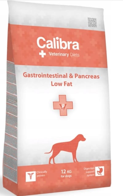 Calibra GastroIntestinal & Pancreas Low Fat - Dieet Hondenvoer - Laag Vetgehalte - Ondersteunt Spijsvertering - Voor Gevoelige Honden