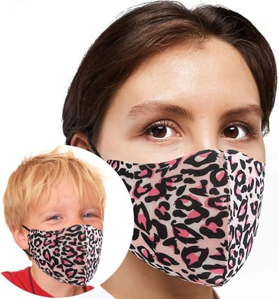 Gezichtsmaskers - Mondkapjes - Dagelijks Gebruik - Verstelbaar - 5 Stuks - Luipaard Roze