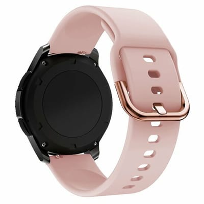 By Qubix - Geschikt voor Garmin bandje - Siliconen Sportband - Roze - Geschikt voor Garmin Vivoactive 6 / 5 / 3 - Smartwatch bandje 20mm