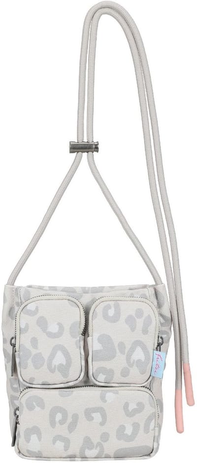 Fritzi aus Preußen schoudertas Donny Crossover Bag Canvas Leo Sand beige