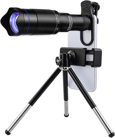 Telelensset 40X voor Mobiele Telefoon - Ideaal voor Wandelen, Kamperen, Wildobservatie en Concerten met Scherpe Beeldkwaliteit