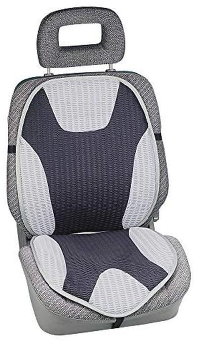 Air-Tech rugleuning zwart en zilver – Ergonomische steun voor ultiem comfort